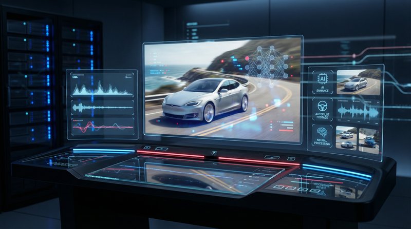 草莓视频 AI修车动作与视频剪辑